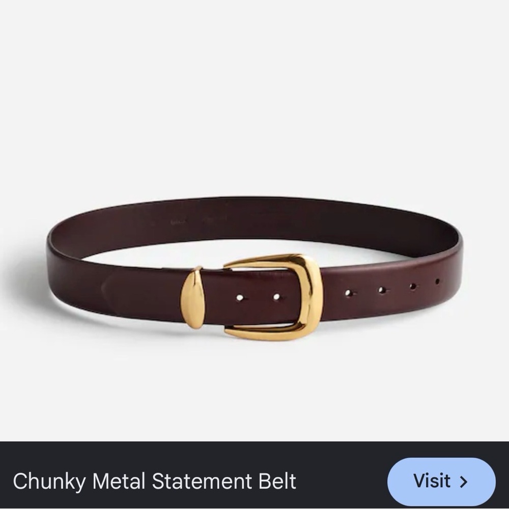 Madewell chunky metal statement belt size L